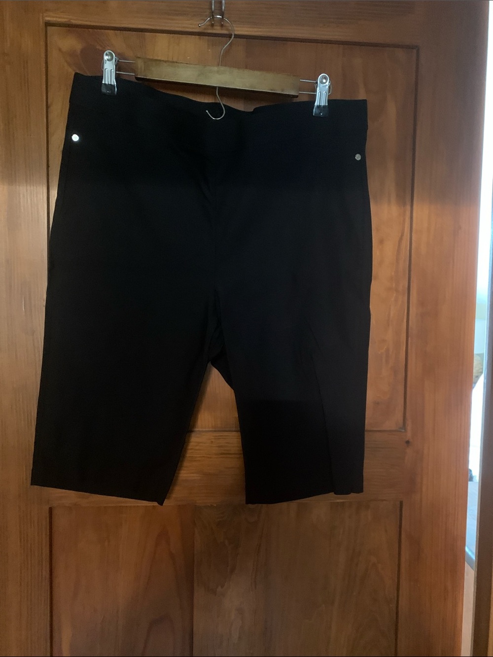 Rafaella Black Women’s Stretch Bermuda Shorts